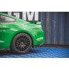Maxton Design difuzory pod zadní nárazník s křidélky ver.1 pro Ford Mustang MK6 GT Facelift, černý lesklý plast ABS