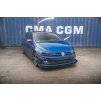 Maxton Design rohové spoilery pod přední nárazník pro Volkswagen Polo GTI Mk6, černý lesklý plast ABS