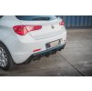 Maxton Design vložka zadního nárazníku pro Alfa Romeo Giulietta Facelift, černý lesklý plast ABS, pro jednoduchou koncovku vlevo