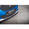 Maxton Design spoiler pod přední nárazník ver.2 pro Peugeot 2008 Mk2, černý lesklý plast ABS