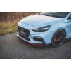 Maxton Design spoiler pod přední nárazník s křidélky ver.6 pro Hyundai i30 N Mk3, černý lesklý plast ABS
