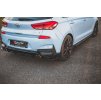 Maxton Design difuzory pod zadní nárazník s křidélky ver.7 pro Hyundai i30 N Mk3, carbon-Look