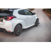Maxton Design difuzory pod boční prahy s křidélky ver.2 pro Toyota GR Yaris Mk3, černý lesklý plast ABS