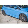 Maxton Design "Racing durability" difuzory pod boční prahy s křidélky pro Ford Focus RS Mk3, plast ABS bez povrchové úpravy