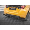 Maxton Design difuzory pod zadní nárazník s křidélky ver.4 pro Toyota GR Yaris Mk3, černý lesklý plast ABS