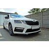 Maxton Design spoiler pod přední nárazník ver.2 pro Škoda Octavia RS Mk3, carbon-Look