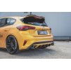 Maxton Design "Racing durability" zadní difuzor pro Ford Focus ST Mk4, plast ABS bez povrchové úpravy, s černou a červenou linkou