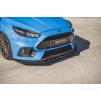 Maxton Design "Racing durability" spoiler pod přední nárazník s rohovými splittery pro Ford Focus RS Mk3, plast ABS bez povrchové úpravy, s červenou linkou