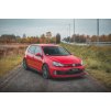 Maxton Design rohové spoilery pod přední nárazník pro Volkswagen Golf GTI Mk6, černý lesklý plast ABS