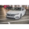 Maxton Design spoiler pod přední nárazník ver.1 pro Škoda Octavia RS Mk4, černý lesklý plast ABS
