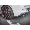 Maxton Design difuzory pod zadní nárazník s křidélky ver.2 pro Volkswagen Golf GTI Mk8, černý lesklý plast ABS