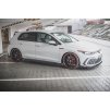 Maxton Design difuzory pod boční prahy s křidélky ver.2 pro Volkswagen Golf GTI Mk8, černý lesklý plast ABS