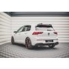 Maxton Design vložka zadního nárazníku ver.2 pro Volkswagen Golf GTI Mk8, černý lesklý plast ABS