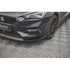 Maxton Design spoiler pod přední nárazník ver.3 pro Seat Leon FR Mk4, černý lesklý plast ABS