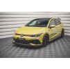 Maxton Design spoiler pod přední nárazník ver.4 pro Volkswagen Golf GTI Mk8, černý lesklý plast ABS, Clubsport