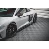 Maxton Design difuzory pod boční prahy pro Audi R8 Mk2 Facelift, černý lesklý plast ABS