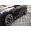 Maxton Design difuzory pod boční prahy pro BMW X7 G07, černý lesklý plast ABS