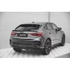 Maxton Design středový spoiler pod zadní nárazník s žebrováním pro Audi Q3 Sportback S-Line, plast ABS bez povrchové úpravy