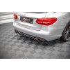 Maxton Design středový spoiler pod zadní nárazník s žebrováním pro Mercedes třída C W 205/Standard, carbon-Look