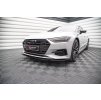 Maxton Design spoiler pod přední nárazník pro Audi A7 C8, černý lesklý plast ABS