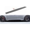 Maxton Design difuzory pod boční prahy ver.2 pro Audi RS6 C8, černý lesklý plast ABS