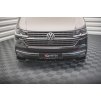 Maxton Design spoiler pod přední nárazník pro Volkswagen T6, černý lesklý plast ABS