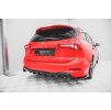 Maxton Design vložka zadního nárazníku pro Ford Focus ST-Line Mk4, černý lesklý plast ABS, Combi