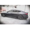 Maxton Design difuzory pod boční prahy s křidélky ver.1 pro BMW M8 Gran Coupe/F93, černý lesklý plast ABS