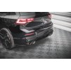 Maxton Design spoiler pod zadní nárazník pro Volkswagen Golf R Mk8, černý lesklý plast ABS