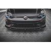Maxton Design spoiler pod přední nárazník ver.2 pro Volkswagen Golf R Mk8, černý lesklý plast ABS
