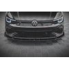 Maxton Design spoiler pod přední nárazník s křidélky ver.2 pro Volkswagen Golf R Mk8, černý lesklý plast ABS