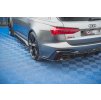 Maxton Design boční difuzory pod zadní nárazník ver.2 pro Audi RS6 C8, černý lesklý plast ABS
