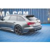 Maxton Design boční difuzory pod zadní nárazník ver.2 pro Audi RS6 C8, černý lesklý plast ABS
