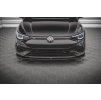 Maxton Design spoiler pod přední nárazník ver.3 pro Volkswagen Golf R Mk8, černý lesklý plast ABS