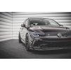 Maxton Design spoiler pod přední nárazník ver.5 pro Volkswagen Golf R Mk8, černý lesklý plast ABS