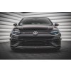 Maxton Design spoiler pod přední nárazník ver.6 pro Volkswagen Golf R Mk8, černý lesklý plast ABS