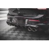 Maxton Design vložka zadního nárazníku ver.1 pro Volkswagen Golf R Mk8, černý lesklý plast ABS