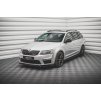 Maxton Design spoiler pod přední nárazník ver.3 pro Škoda Octavia RS Mk3, černý lesklý plast ABS