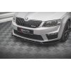 Maxton Design spoiler pod přední nárazník ver.3 pro Škoda Octavia RS Mk3, carbon-Look