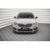 Maxton Design spoiler pod přední nárazník ver.3 pro Škoda Octavia RS Facelift Mk3, černý lesklý plast ABS
