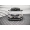Maxton Design spoiler pod přední nárazník ver.3 pro Škoda Octavia RS Facelift Mk3, carbon-Look