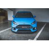 Maxton Design "Racing durability" spoiler pod přední nárazník ver.2 pro Ford Focus RS Mk3, plast ABS bez povrchové úpravy, s červenou linkou