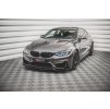 Maxton Design spoiler pod přední nárazník pro BMW M4 F82, černý lesklý plast ABS