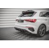 Maxton Design vložka zadního nárazníku pro Audi S3 8Y, černý lesklý plast ABS