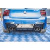 Maxton Design vložka zadního nárazníku ver.2 pro BMW řada 1 F20 M135I, černý lesklý plast ABS, pro dvojité koncovky na každé straně