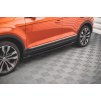 Maxton Design difuzory pod boční prahy pro Volkswagen T-roc Mk1, černý lesklý plast ABS
