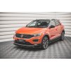 Maxton Design spoiler pod přední nárazník ver.2 pro Volkswagen T-roc Mk1, černý lesklý plast ABS