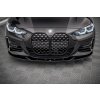 Maxton Design spoiler pod přední nárazník ver.4 pro BMW řada 4 G22/M-Pack, černý lesklý plast ABS