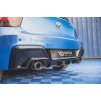 Maxton Design vložka zadního nárazníku ver.1 pro BMW řada 1 F20 M135I, černý lesklý plast ABS, pro jednoduché koncovky na každé straně