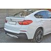 Maxton Design středový spoiler pod zadní nárazník pro BMW X4 F26, černý lesklý plast ABS